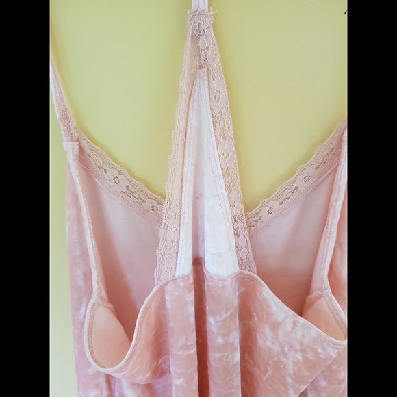 LALA Sleepwear Pink Crushed Velvet Nightgown - Picture 11 of 13